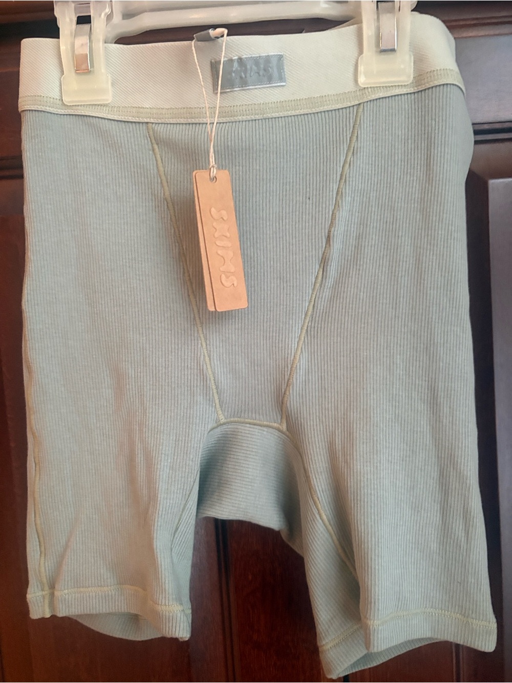 Skims Cotton Ribbed Boxer Shorts